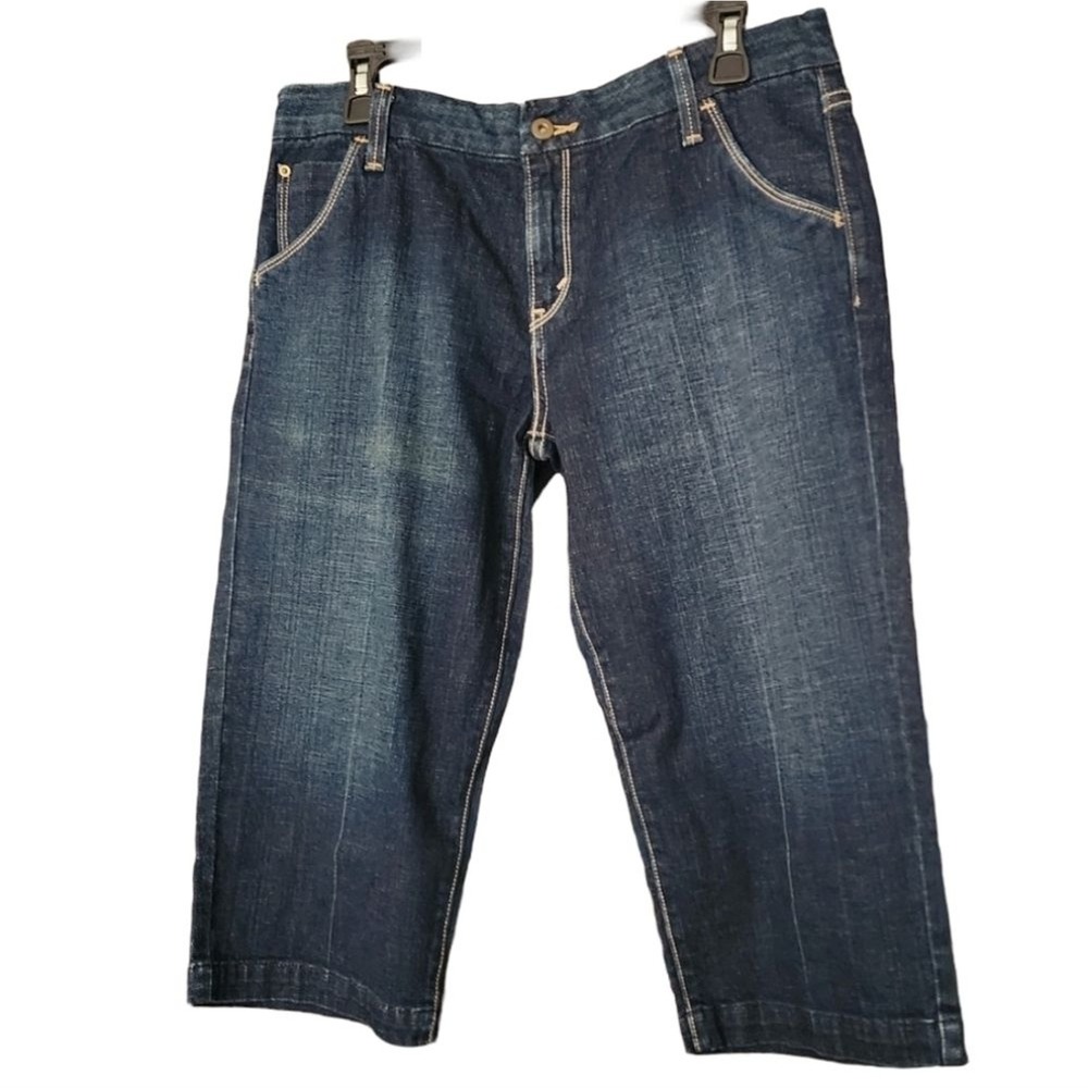 Levis 545‎ Capri Jeans Womens 10 Dark Wash Denim Cropped Straight Leg Pants